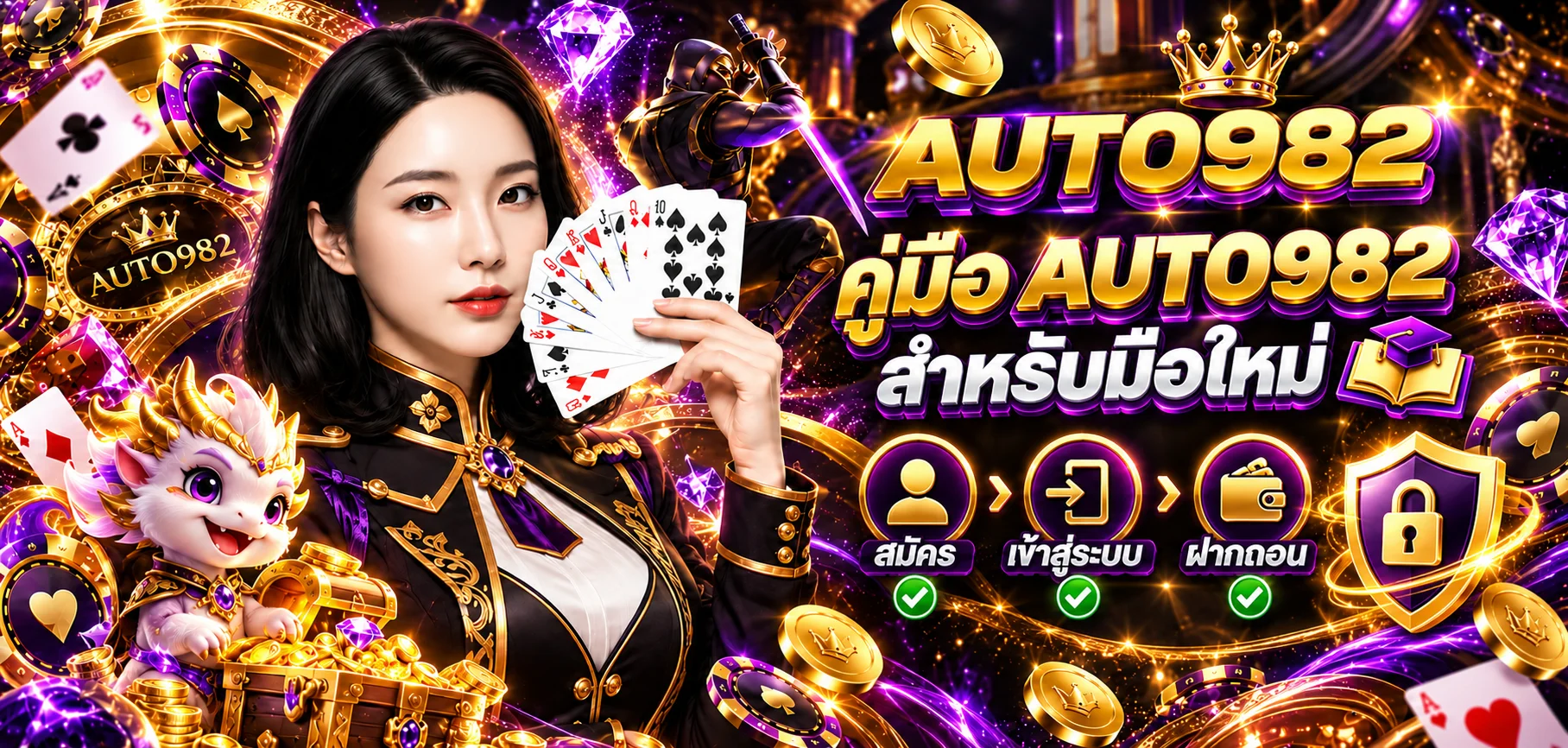 AUTO982 คู่มือมือใหม่ สมัคร Login ฝากถอน และเล่นอย่างปลอดภัย